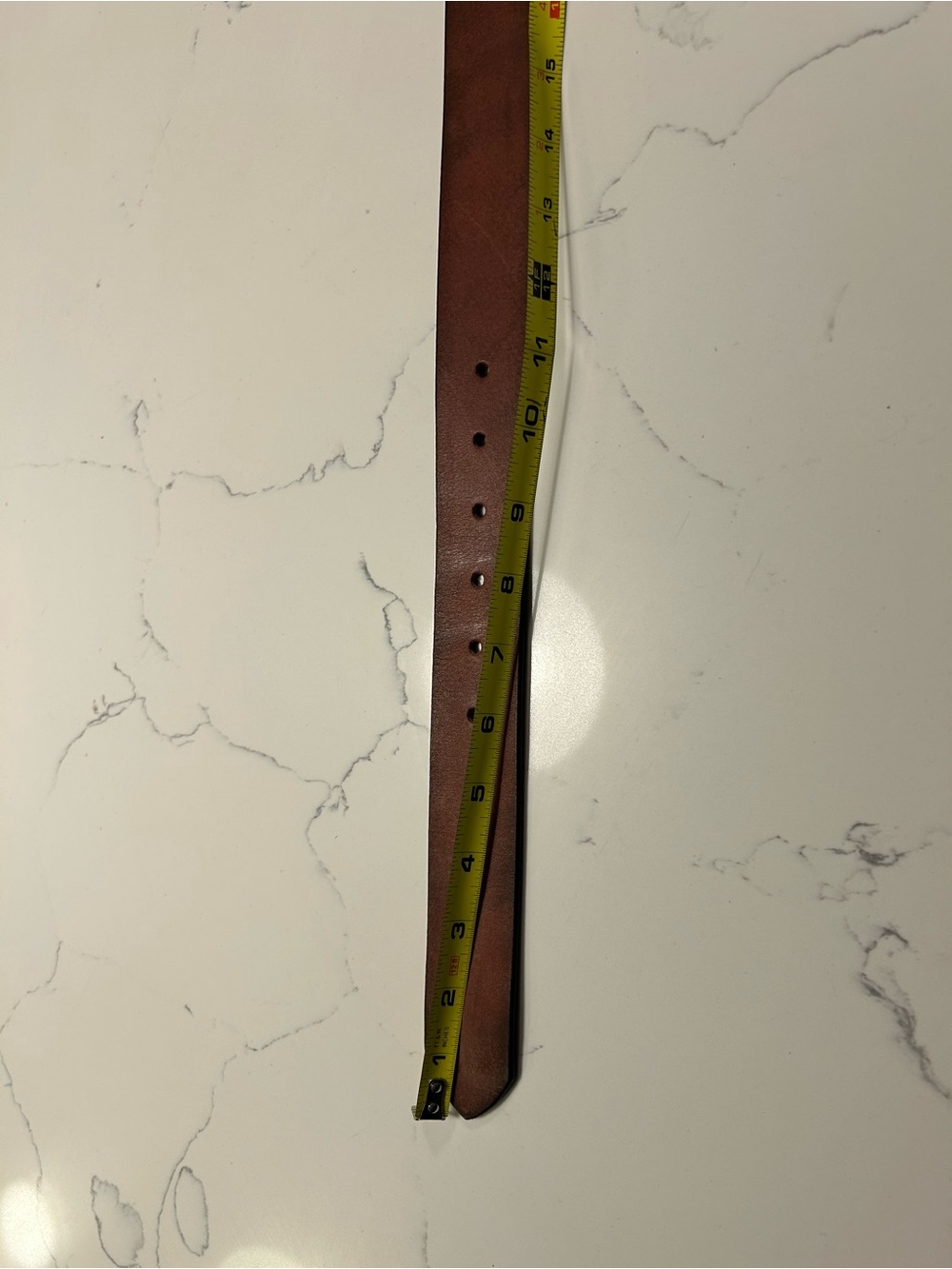 Free People Brooklyn Brown Leather Belt with Silver Buckle - Picture 3 of 7